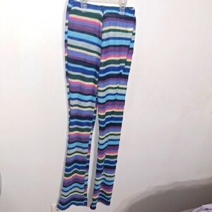 Colorful Striped Knit Pants- W Sz Medium